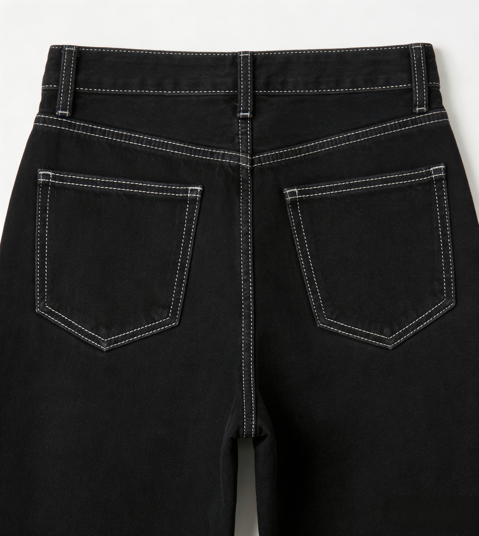 High Waist Black Wide Leg Jeans