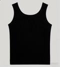 Basic Black U-Neck Tank Top – Stretchy Slim Fit Camisole