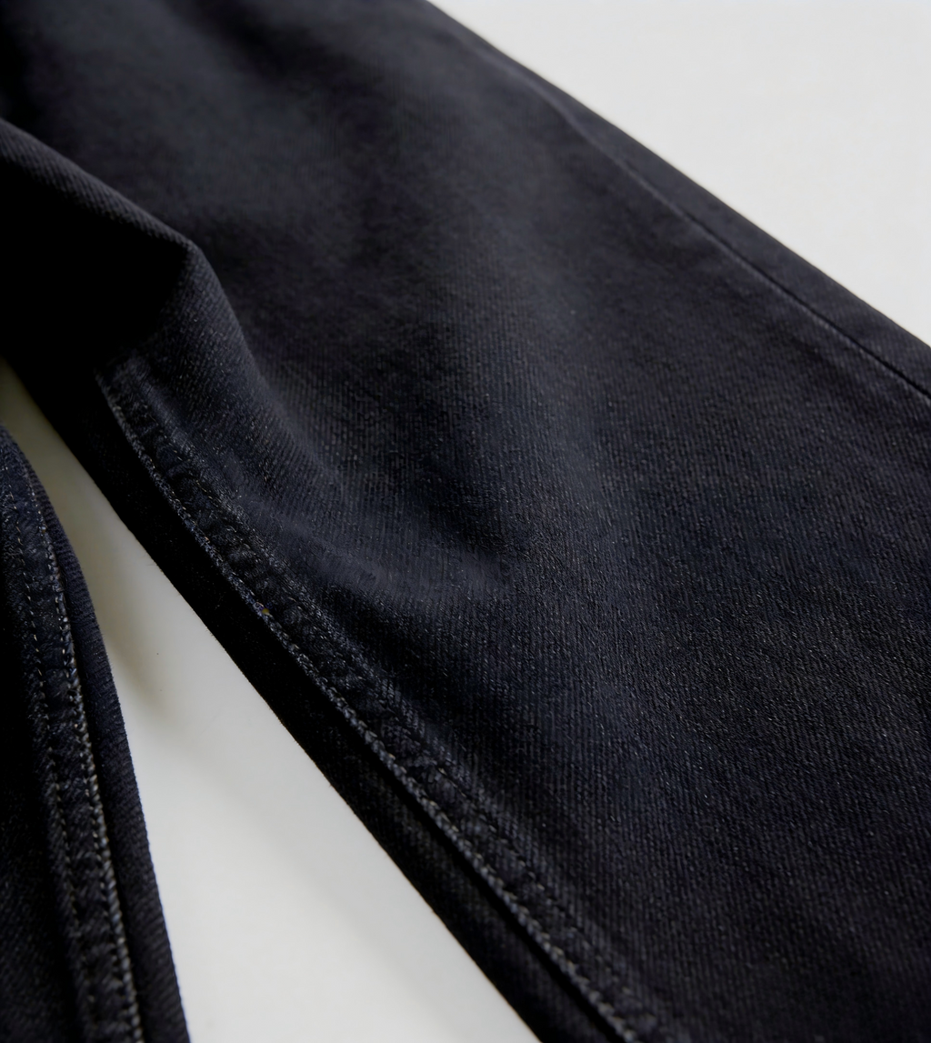 High Waist Black Wide Leg Jeans