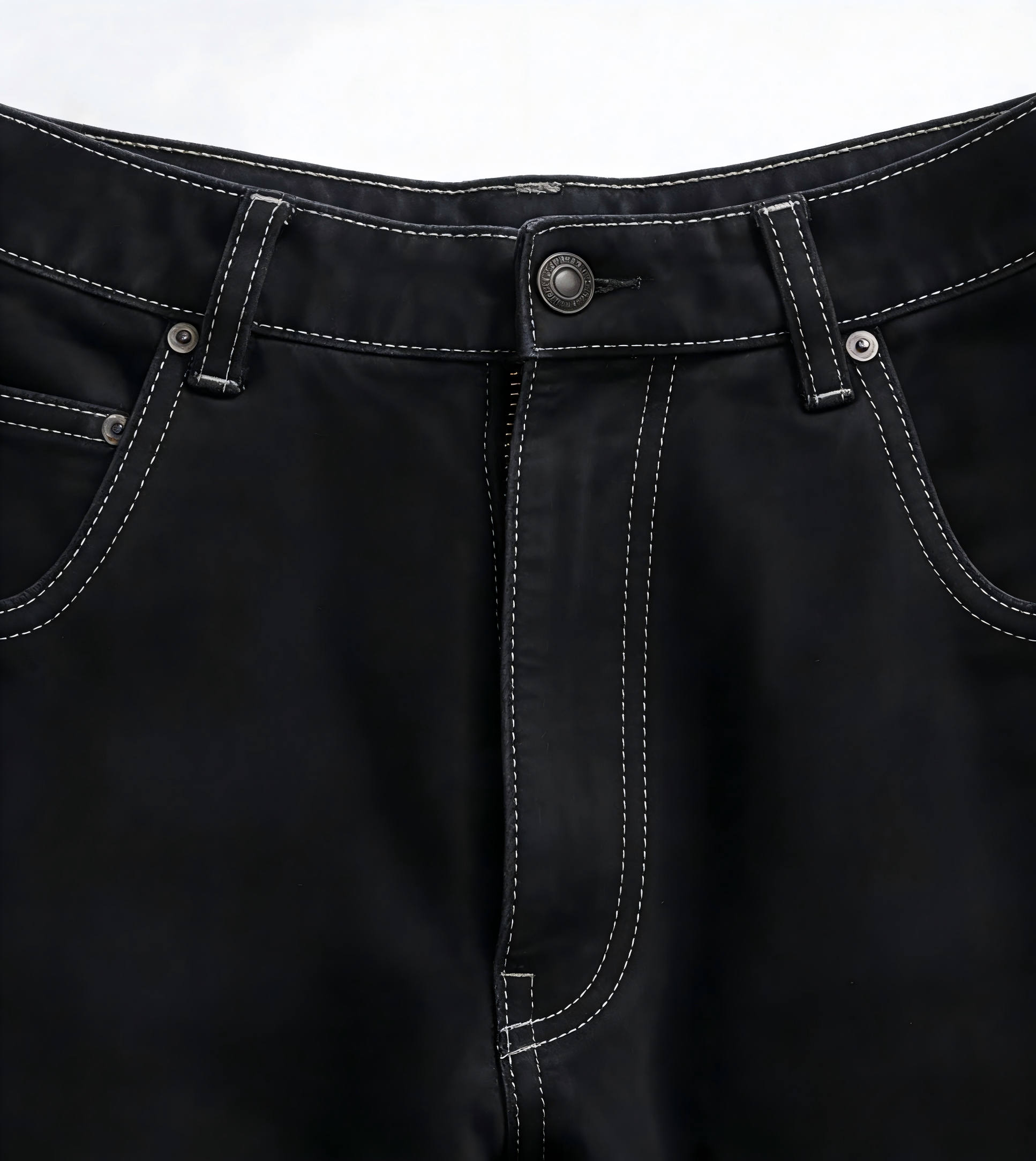 High Waist Black Wide Leg Jeans